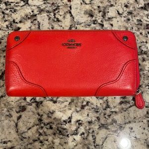 Coach leather wallet